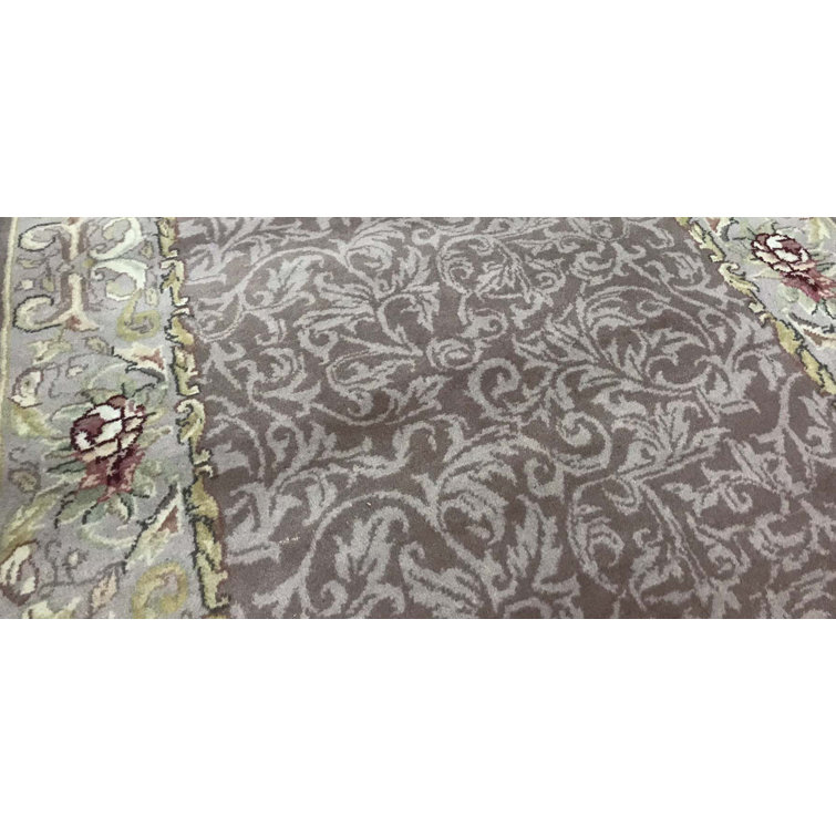 Bokara Rug Co., Inc. Handmade HandKnotted Wool Purple/Gray/Green Rug